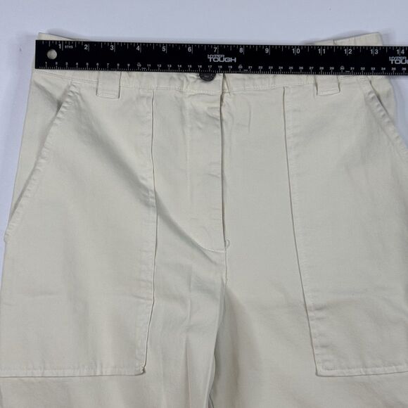 A.L.C. Womens Wide Leg Ivory Denim Baggy Pants Size 2 Y2K - Picture 5 of 8